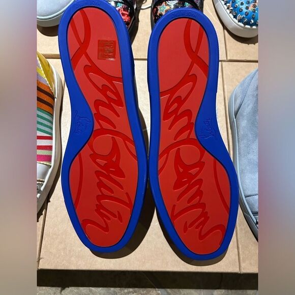 Men’s Christian Louboutin Orlato flat sneakers size 45.5 made in Italy - Picture 13 of 13